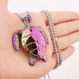 Anime Turtle Pendant Necklace for Women Girls