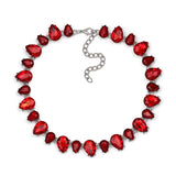 Crystal Collar Choker Necklace Glass Torques Necklace Jewelry