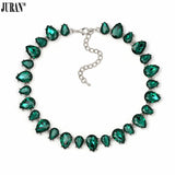 Crystal Collar Choker Necklace Glass Torques Necklace Jewelry