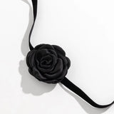 4 Colors Rose Flower Collar Satins Necklace Small Fragrance