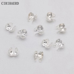4 Colors Side Buckle 14K Plated Tassel Chain Beads Clasps Diy Jewelry Making