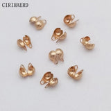 4 Colors Side Buckle 14K Plated Tassel Chain Beads Clasps Diy Jewelry Making