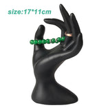 4 Colours Jewelry Display Stand Velvet Hand Finger Shape Display Stands