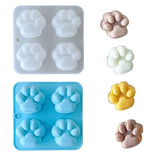 Paw Keychain Silicone Mold for Candle Making Pendant Gift