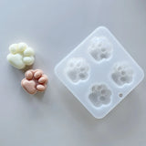 Paw Keychain Silicone Mold for Candle Making Pendant Gift