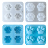 Paw Keychain Silicone Mold for Candle Making Pendant Gift