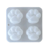 Paw Keychain Silicone Mold for Candle Making Pendant Gift