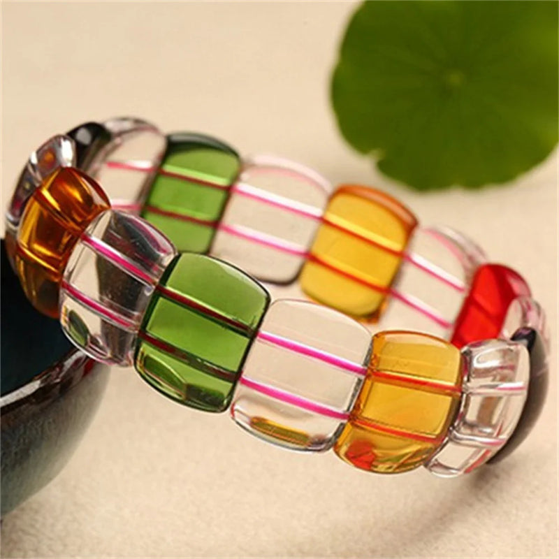 Crystal Fluorite Agates Bracelet For Women In Charm Bracelets Jewelry