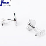 Men's Stainless Steel Cufflinks - Set of 4 Pairs