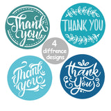 500/1000pcs Thank You Stickers for Cake Box Envelope
