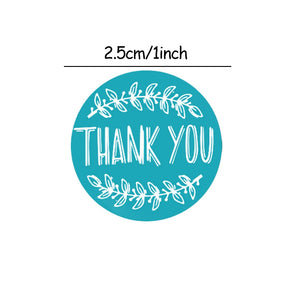 500/1000pcs Thank You Stickers for Cake Box Envelope