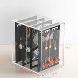 4 Doors Earrings Box Jewelry Organizer