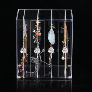 4 Doors Earrings Box Jewelry Organizer