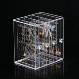 4 Doors Earrings Box Jewelry Organizer