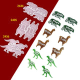 Grid/Dinosaur Bear Alpaca Shape Pendant Silicone Mold