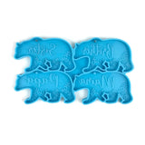 Grid/Dinosaur Bear Alpaca Shape Pendant Silicone Mold