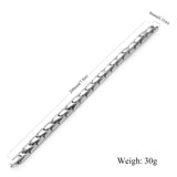 4 IN 1 Magnetic Bracelets Silver Stainless Steel Bangles for Women