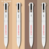 4 In 1 Eyebrow Pencil Waterproof Long Lasting Women Makeup Easy Brow Tool