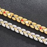 4 in 1 Therapeutic Magnetic Man Bracelet Stainless Steel Bangle Gift