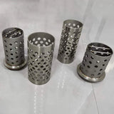 4 Inch Perforated Flask With Flange for Jewelry Making