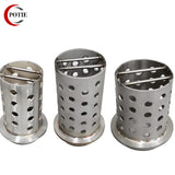 4 Inch Perforated Flask With Flange for Jewelry Making