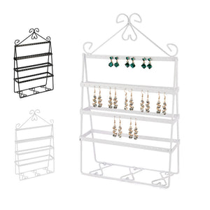 4 Layer 112 Holes Earring Holder Stand Jewelry Display Rack Metal