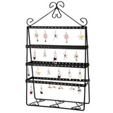 4 Layer 112 Holes Earring Holder Stand Women Jewelry Display Metal