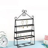 4 Layer 112 Holes Earring Holder Stand Jewelry Display Rack Metal