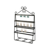4 Layer 112 Holes Metal Earring Holder Stand Women Jewelry Display Rack