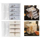 4 Layer Jewelry Storage Box Vertical Jewelry Stand for Rings Necklaces