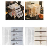 4 Layer Jewelry Storage Box Vertical Jewelry Stand for Rings Necklaces