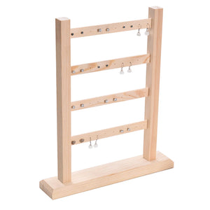 4 Layer Jewelry Display Stand Organizer Earrings Rack
