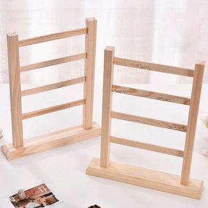 4 Layer Jewelry Display Stand Organizer Earrings Rack