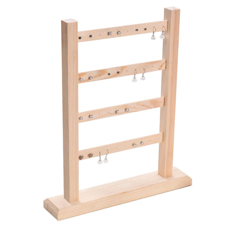 4 Layer Jewelry Display Stand Organizer Earrings Rack
