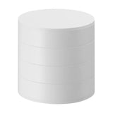 4-Layer Rotating Round Plastic Storage Box for Makeup and Jewelry