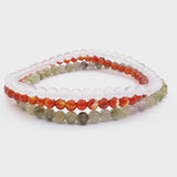 3 Pcs Natural Stone Bead Bracelet Set for Women Men Girls