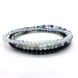 3 Pcs Natural Stone Bead Bracelet Set for Women Men Girls
