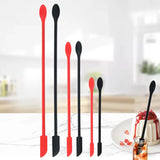 4 Mini Silicone Makeup Spatulas Thin Spatula Set for Jars and Bottles