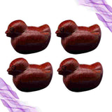 Natural Wooden Beads Duck Spacer Necklace Bracelets Charms DIY Jewelry Making