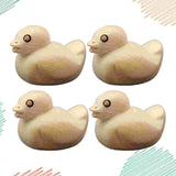 Natural Wooden Beads Duck Spacer Necklace Bracelets Charms DIY Jewelry Making