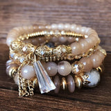 Bohemian Crystal Bracelet Set for Women