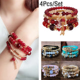 Bohemian Crystal Bracelet Set for Women