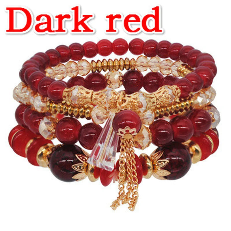 Bohemian Crystal Bracelet Set for Women