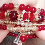 Bohemian Crystal Bracelet Set for Women