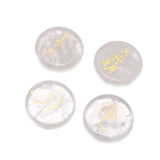 Chakra Stones Set with Lapis Lazuli Engraved Symbols Reiki Crystal