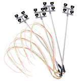4 PCS HO Scale Model lighting tower Model Lights Layout Lamppost