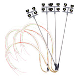 4 PCS HO Scale Model lighting tower Model Lights Layout Lamppost