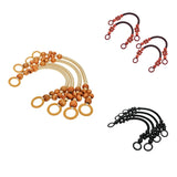 4 Pack 19In Wooden Handle w/Wood Bead, Purse Bag Handbag Handle