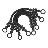 Set of 4 Wooden Purse Handles with Beads, Bag Making Handle Replacement