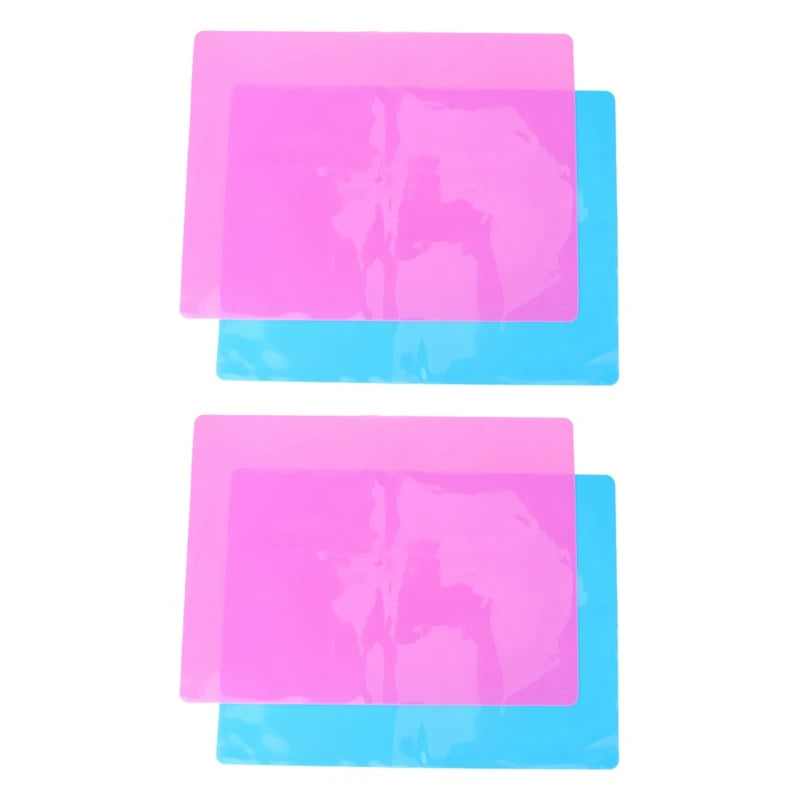4 Pack A3 Silicone Sheet for Crafts Jewelry Casting Molds Mat, Placemat